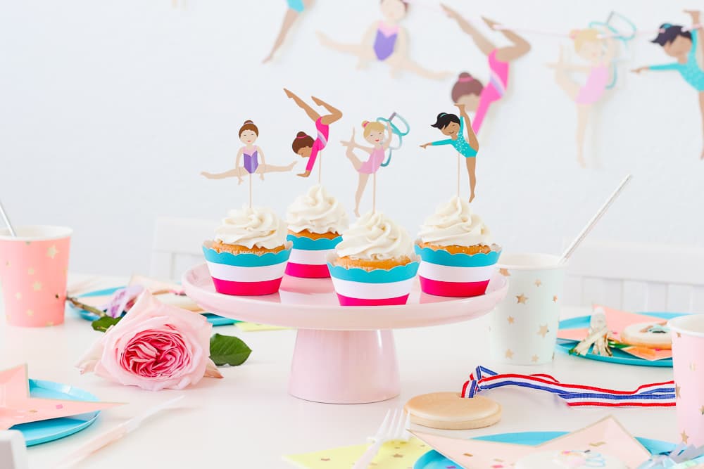 gymnatics themed cake